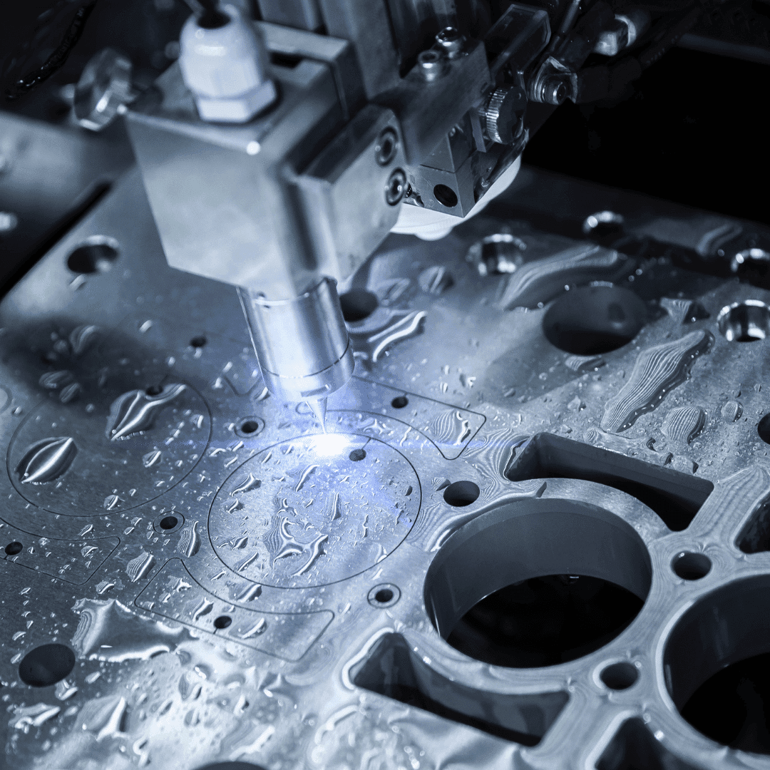 High-precision EDM spark erosion forming intricate mold details