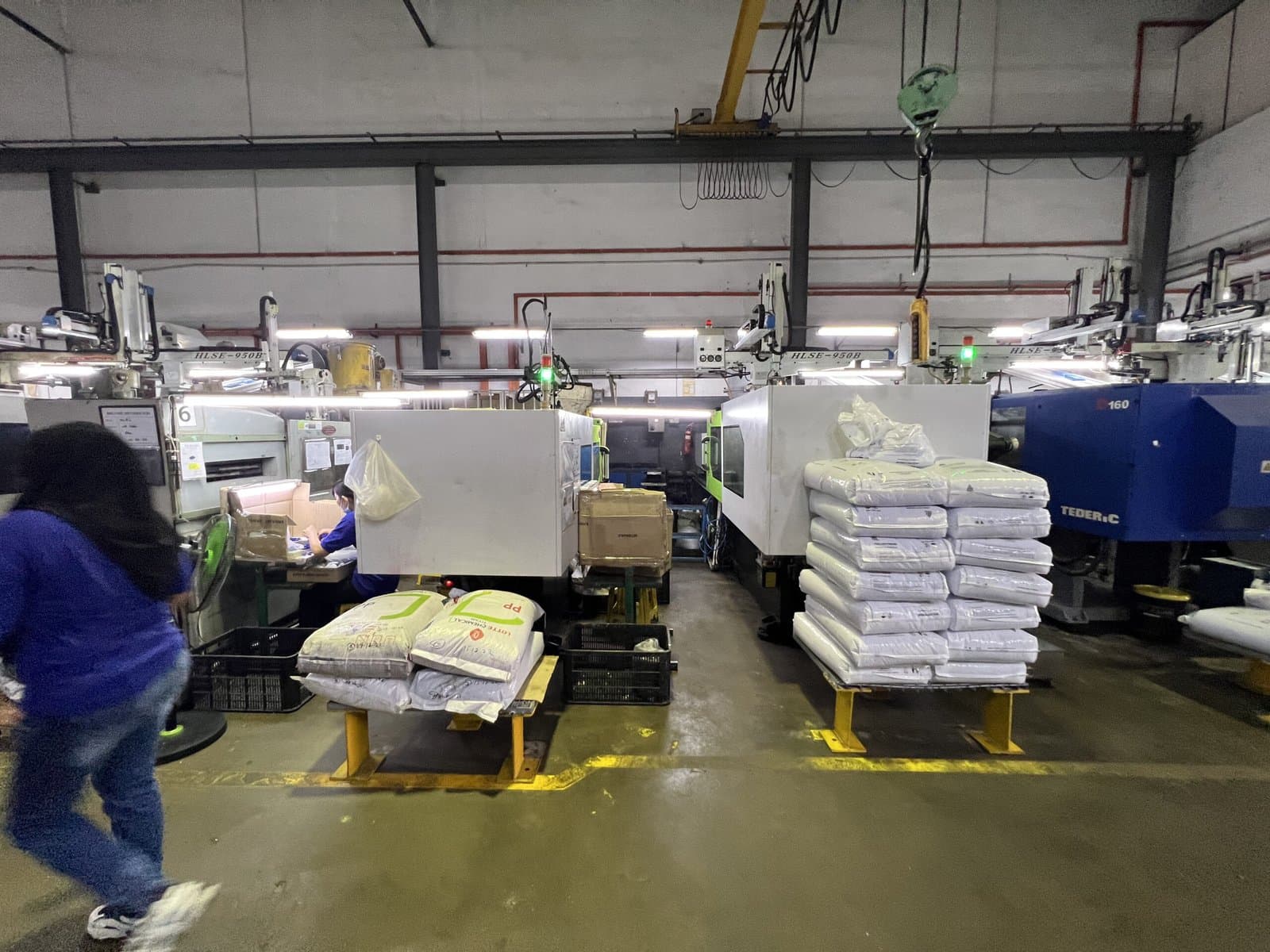 Plastic injection molding production floor at B-Pen Plastic Malaysia