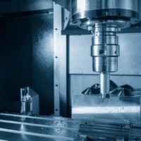 CNC milling machine cutting mold cavity for precision plastic injection tooling